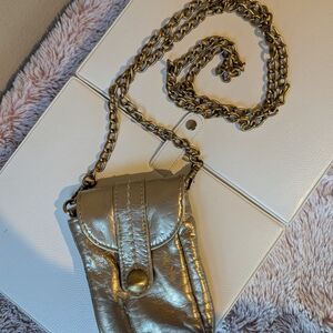 Gogo Voyage Gold Crossbody Bag